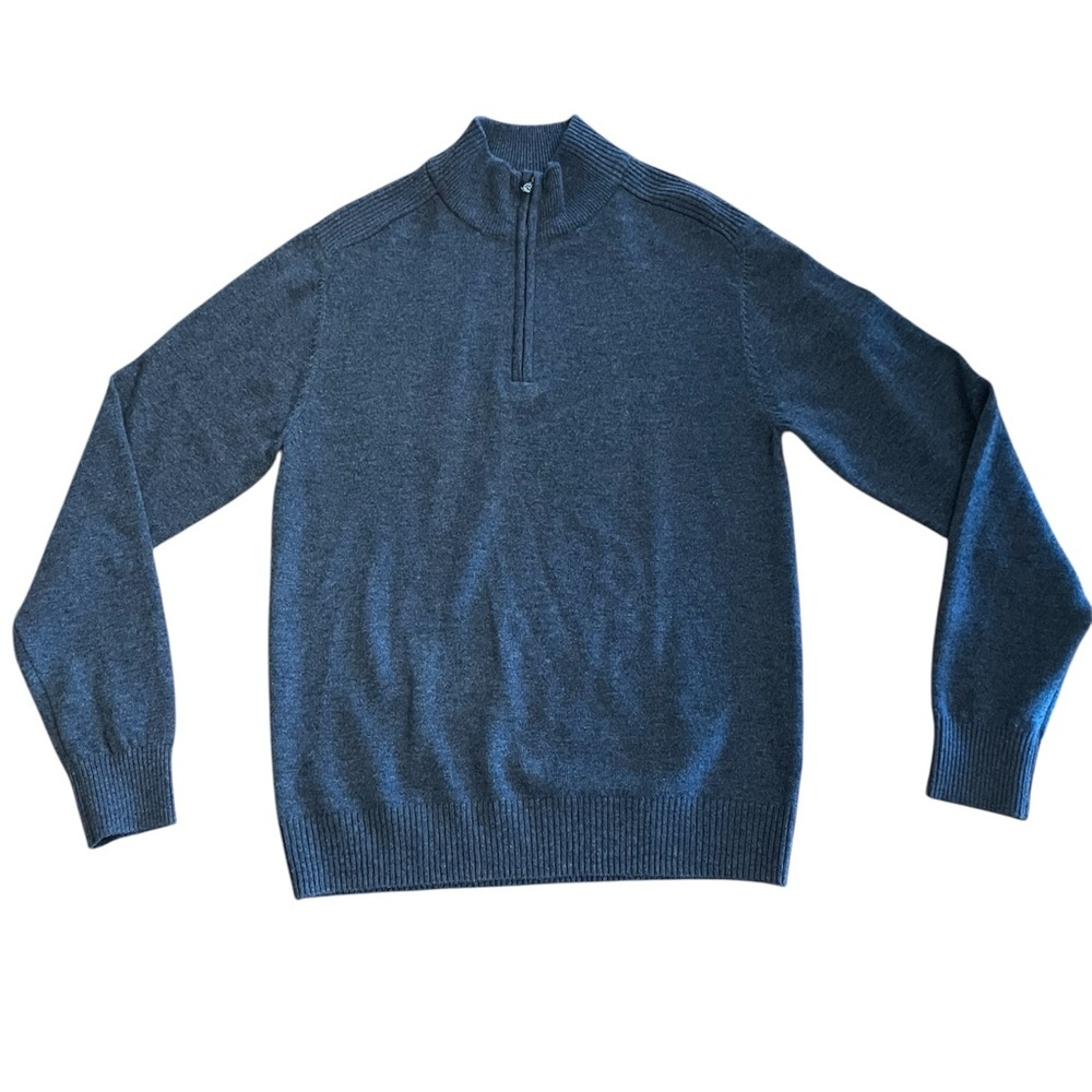Holderness & Bourne Cunningham Quarter Zip Sweater Wool Cashmere Mens M NWOT